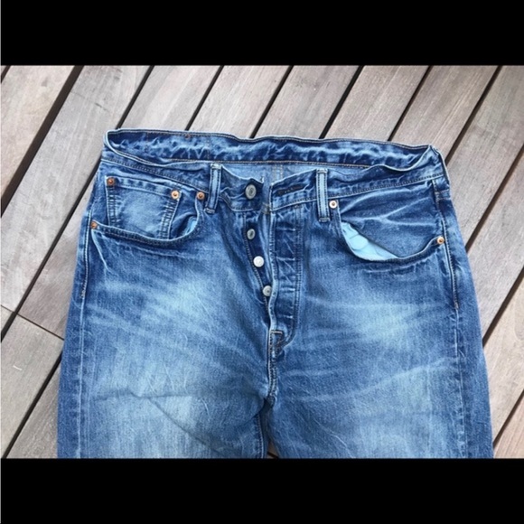 LEVI’S Dark Blue Button Down Jeans - Picture 4 of 6